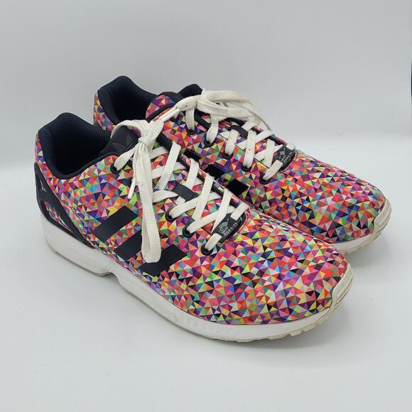 Adidas ZX Flux Multicolor Prism men's size 12 - Picture 2 of 9